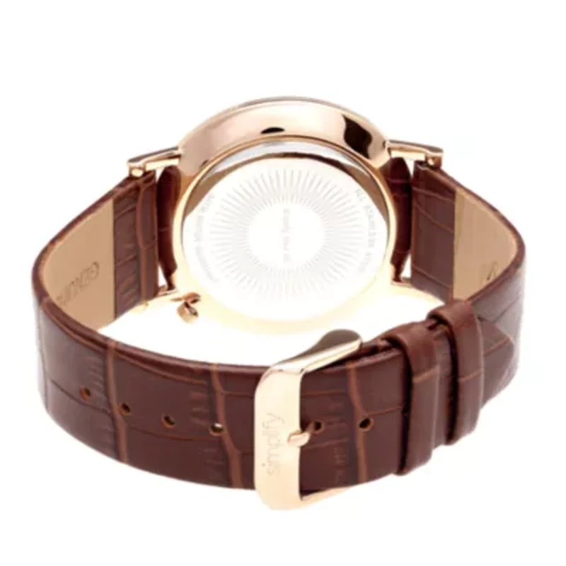 Armitron® Mens Two-Tone Skeleton Dial Hybrid Bracelet Watch