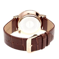 Armitron® Mens Two-Tone Skeleton Dial Hybrid Bracelet Watch