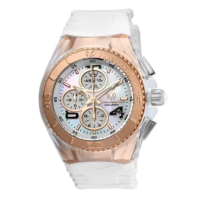 Techno Marine Womens White Strap Watch Tm