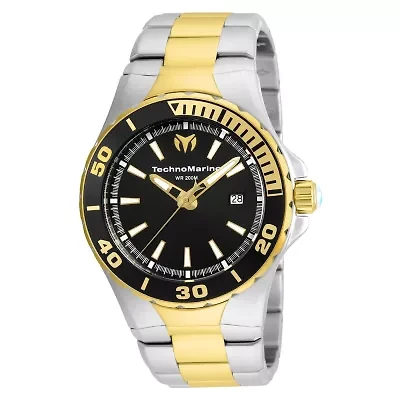 Techno Marine Mens Two Tone Stainless Steel Bracelet Watch Tm-215058
