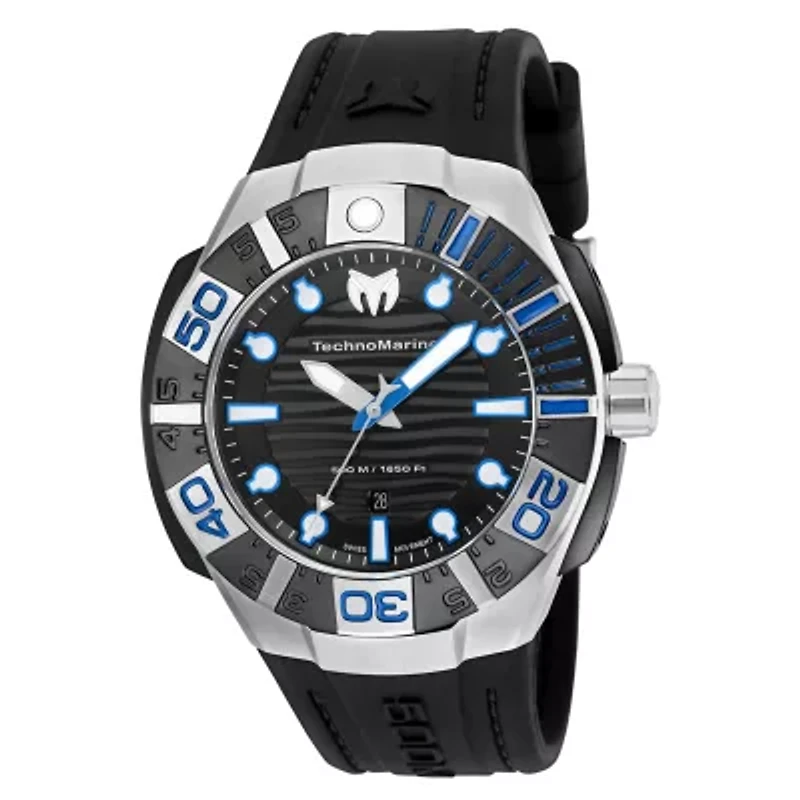 Techno Marine Mens Black Strap Watch Tm-515011