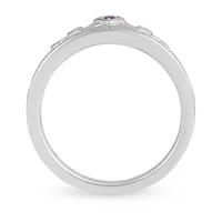 Enchanted Disney Fine Jewelry Villains Womens 1/5 CT. Genuine White Diamond 14K Rose Gold Over Silver Sterling Silver The Little Mermaid Ursula Ring Set