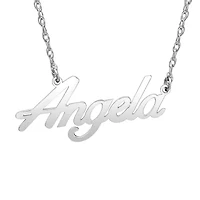 Personalized Womens 10K Gold 18 Inch Name Necklace