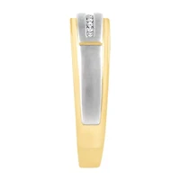 Mens 1/ CT. T.W. Natural Diamond 10K Gold Wedding Band