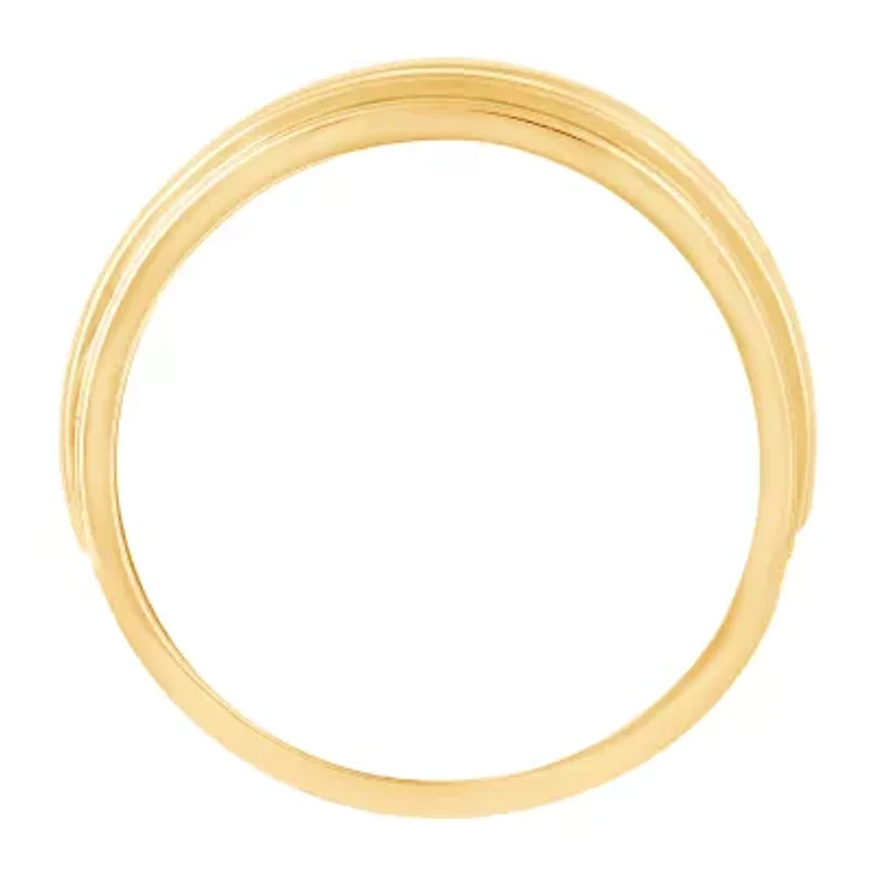 Mens 1/ CT. T.W. Natural Diamond 10K Gold Band