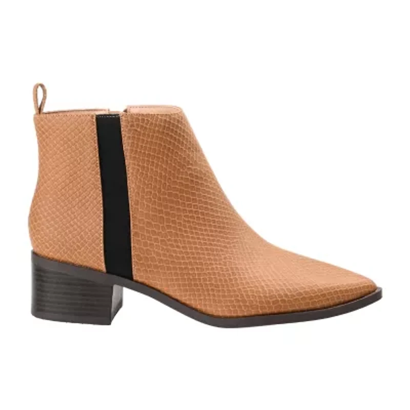 Journee Collection Womens Laurren Stacked Heel Booties