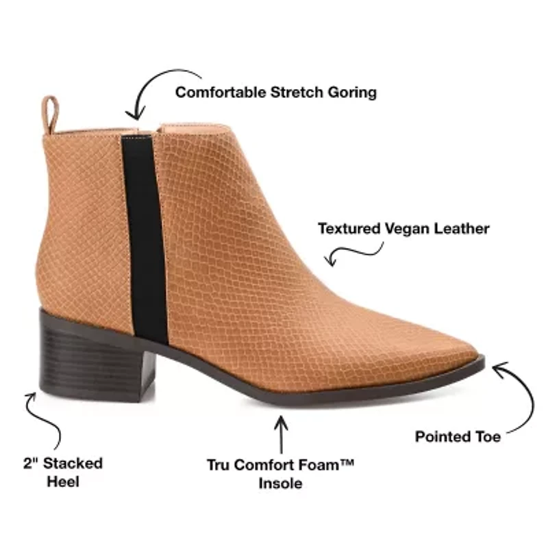 Journee Collection Womens Laurren Stacked Heel Booties