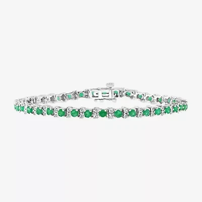 Effy Final Call 1/5 CT. T.W. Diamond & Genuine Gemstone Sterling Silver Tennis Bracelet