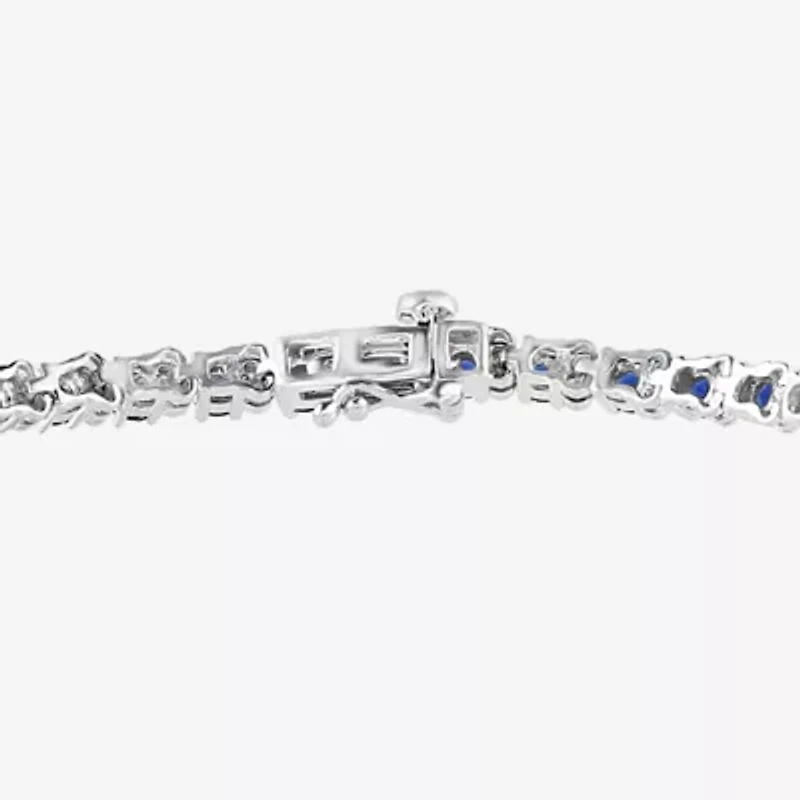 Effy 1/5 CT. T.W. Diamond & Genuine Gemstone Sterling Silver Tennis Bracelet