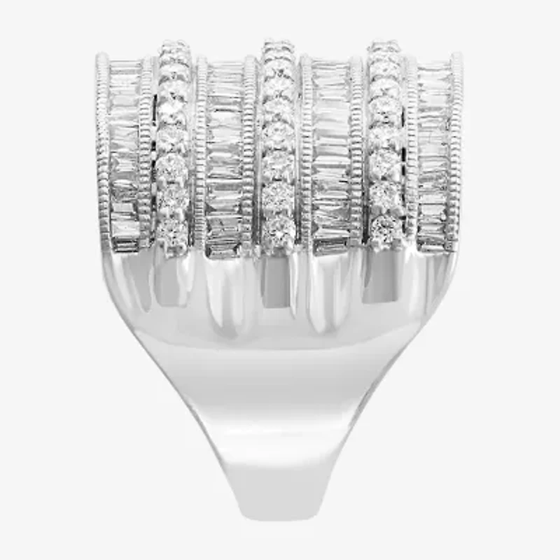 Effy  Womens 1 1/2 CT. T.W. Natural Diamond 14K Gold Band