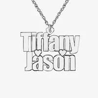 Womens Sterling Silver 18 Inch Pendant Necklace