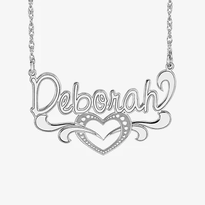 Womens Sterling Silver 18 Inch Pendant Necklace