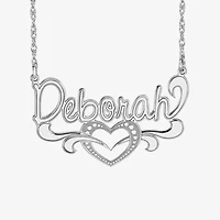 Womens Sterling Silver 18 Inch Pendant Necklace