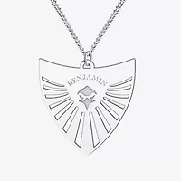 Unisex Adult Sterling Silver 20 Inch Pendant Necklace