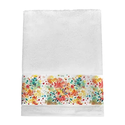 Laural Home Thrive Floral Bath Towel