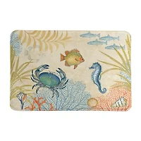 Laural Home Oceana Memory Foam Bath Rug