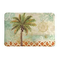 Laural Home Spice Palm Memory Foam Bath Rug