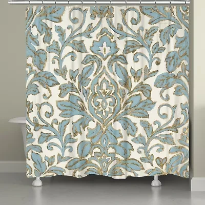 Laural Home Antique Damask Shower Curtain