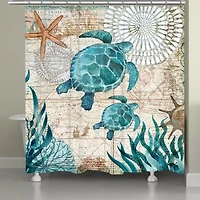 Laural Home Bay Turtles Shower Curtain