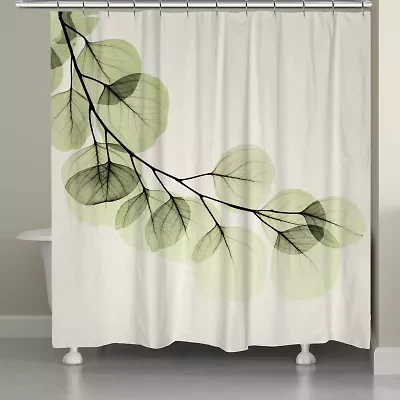Laural Home Eucalyptus Leaves Shower Curtain