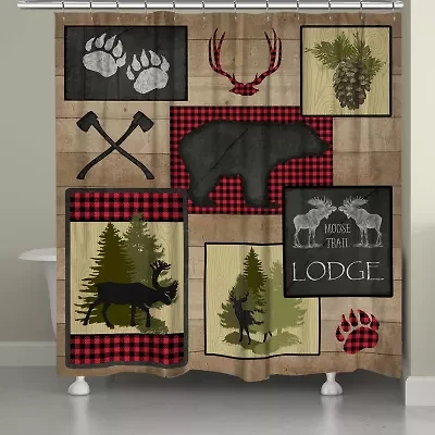 Laural Home Lumberjack Plaid Shower Curtain