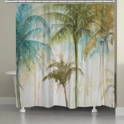 Laural Home Watercolor Palms Shower Curtain