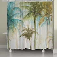 Laural Home Watercolor Palms Shower Curtain