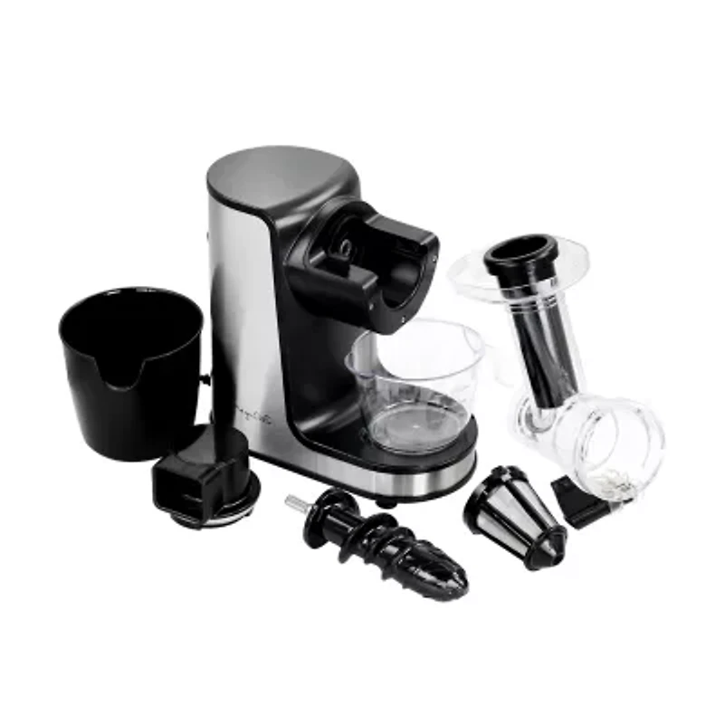 MegaChef Masticating Slow Juicer Extractor with Reverse Function, Cold Press Juicer Machine with Quiet Motor