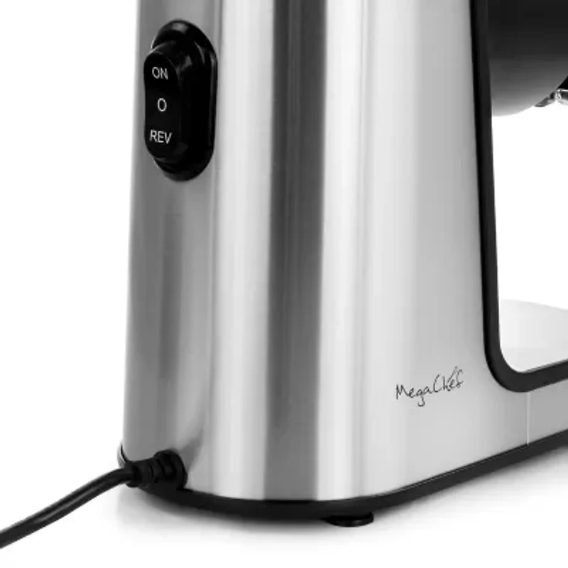 MegaChef Masticating Slow Juicer Extractor with Reverse Function, Cold Press Juicer Machine with Quiet Motor