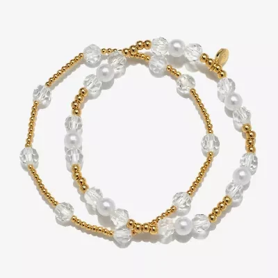 Bijoux Bar Delicates Gold Tone Womens 2-pc. Bracelet Set