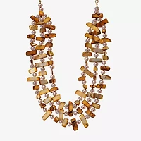 Mixit Gold Tone Womens 18 Inch Collar Necklace