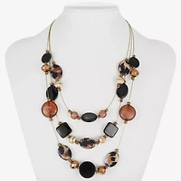 Mixit Gold Tone Illusion Necklace & Drop Earrings Womens 2-pc. Jewelry Set