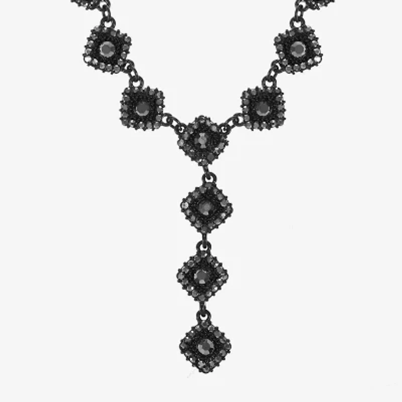 Mixit Womens Black 20 Inch Y Necklace