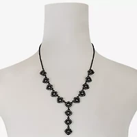 Mixit Womens Black 20 Inch Y Necklace