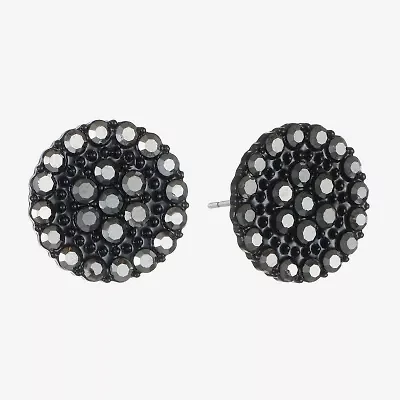 Mixit Black 7.1mm Stud Earrings