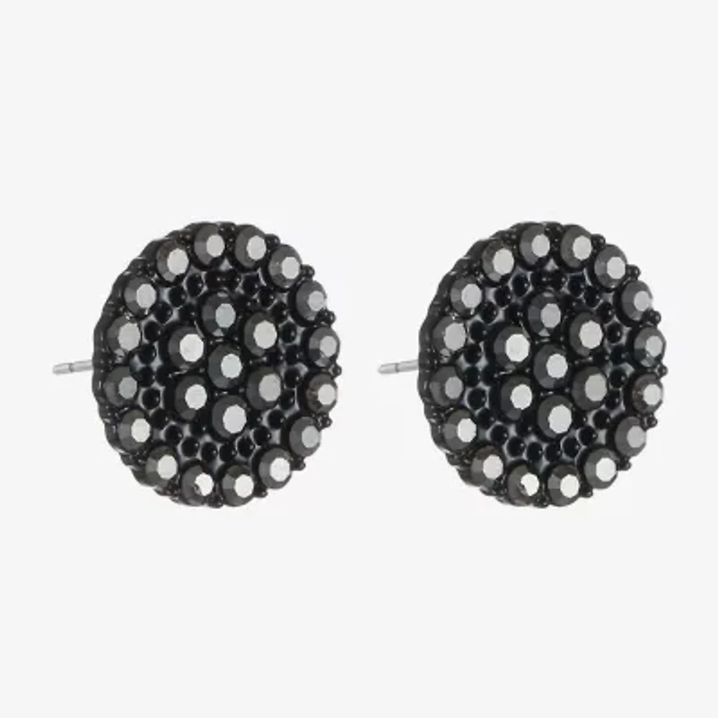 Mixit Black 7.1mm Stud Earrings