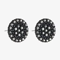 Mixit Black 7.1mm Stud Earrings