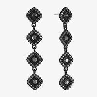 Mixit Black Womens Black Hypoallergenic Drop Earrings