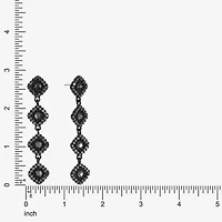 Mixit Black Womens Black Hypoallergenic Drop Earrings