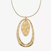 Liz Claiborne Orbital Pendant Necklace And Drop Earring Womens 2-pc. Jewelry Set