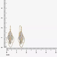 Monet Jewelry Two Tone Shakey Womens Drop Earrings