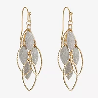 Monet Jewelry Two Tone Shakey Womens Drop Earrings