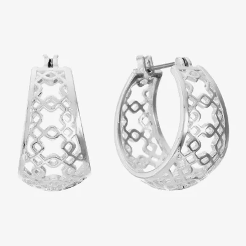 Liz Claiborne® Openwork Hoop Earrings