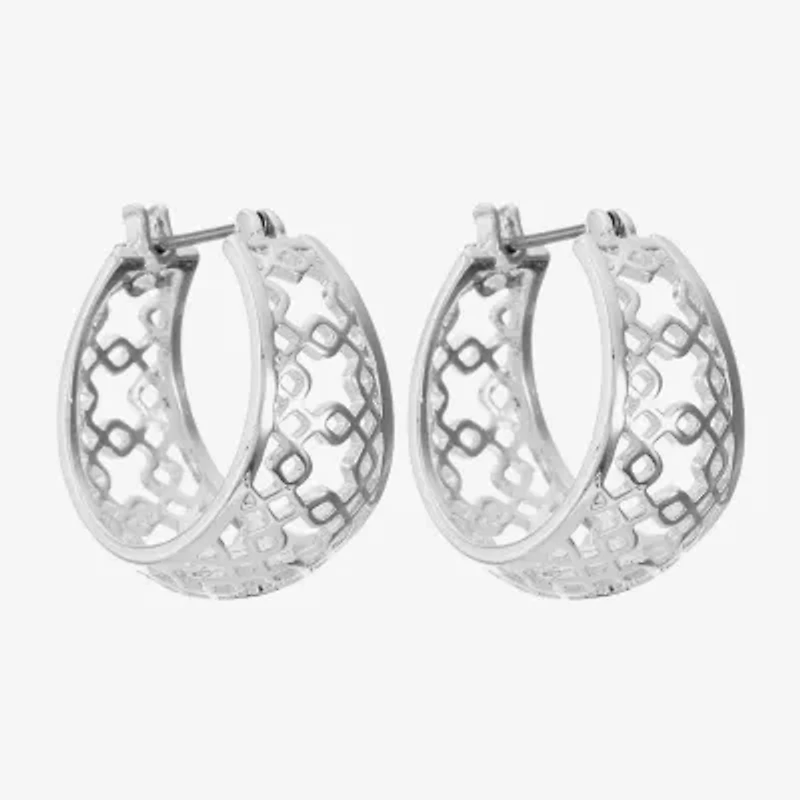 Liz Claiborne® Openwork Hoop Earrings