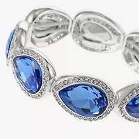 Monet Jewelry Silver Tone Womens Brown Stretch Bracelet