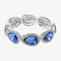 Monet Jewelry Silver Tone Womens Brown Stretch Bracelet