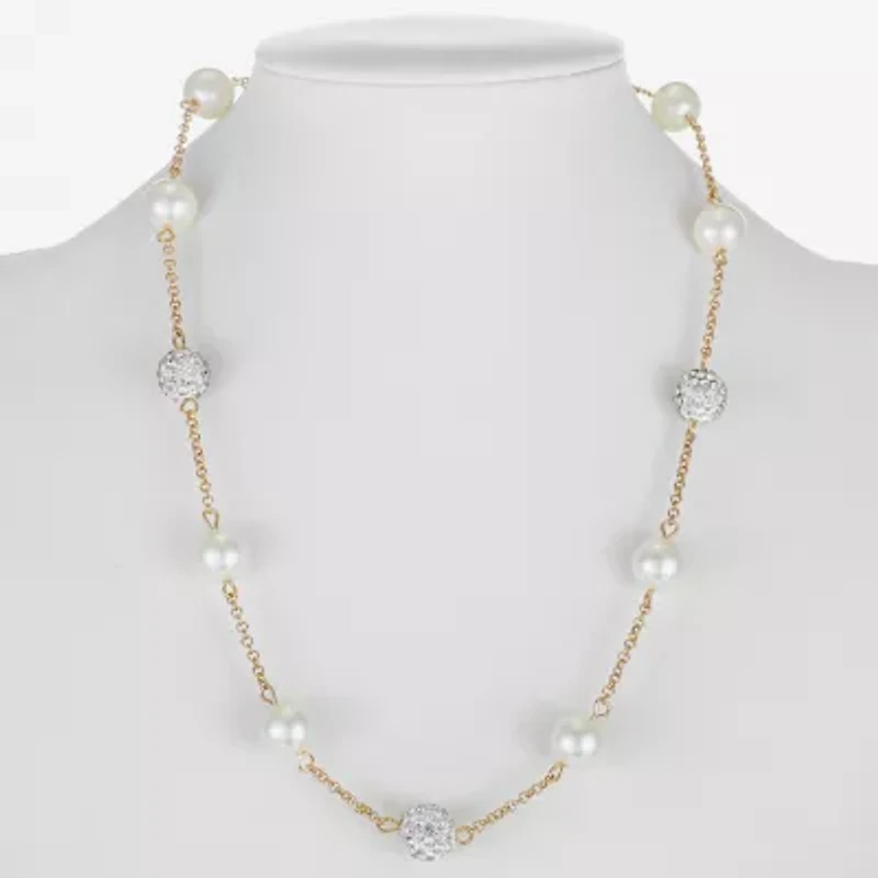 Monet Jewelry Simulated Pearl Collar Necklace