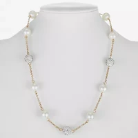 Monet Jewelry Simulated Pearl Collar Necklace