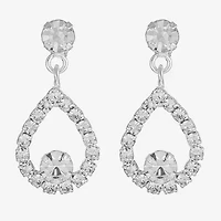 Monet Jewelry Timeless Silver Tone Hypoallergenic Tear Womens Hypoallergenic Drop Earrings