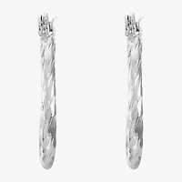 Liz Claiborne® Textured Hoop Earrings